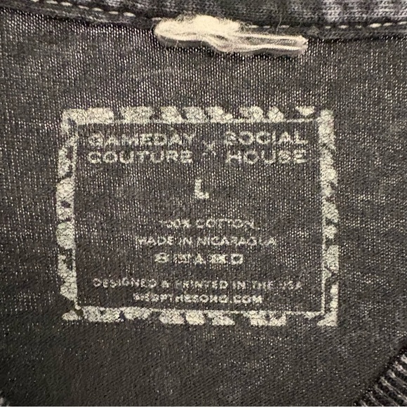 Virginia Tech Mineral Wash Gray Long Sleeve Tee Shirt Unisex Large Crew Neck - Picture 3 of 3